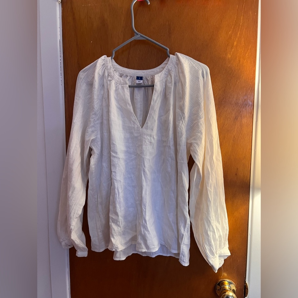 Old Navy Cream Blouse